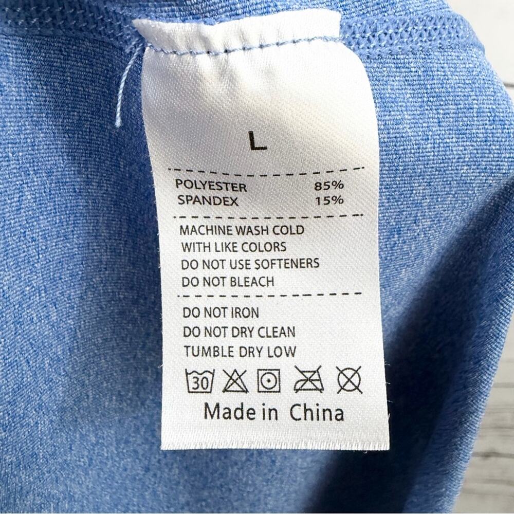 Sleeveless Blue Performance Activewear Tank Top Size Large - Picture 5 of 5